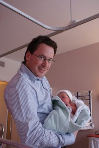 Trotse papa met Bram!!!