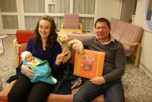 Patrick en Myra met een heel leuk cadeau!!