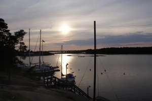 Mooie zonsondergang op Åland!